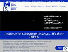 Tablet Screenshot of mayoinsuranceagency.com
